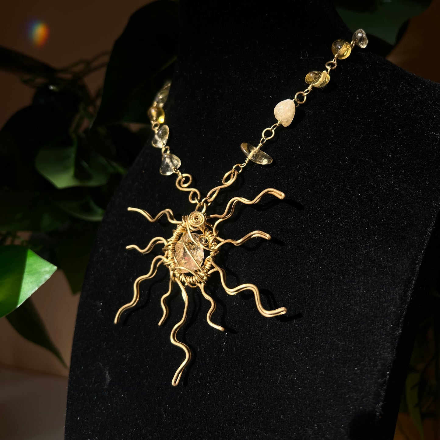 Colgante Citrine SUN