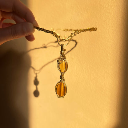 Doble Tiger Eye Choker