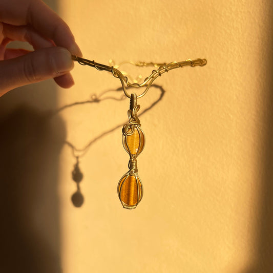 Doble Tiger Eye Choker
