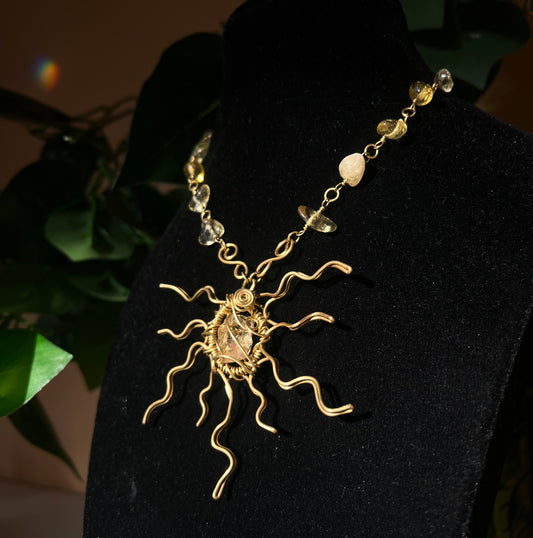 Colgante Citrine SUN