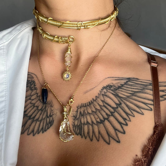 Goddess Quartz Choker